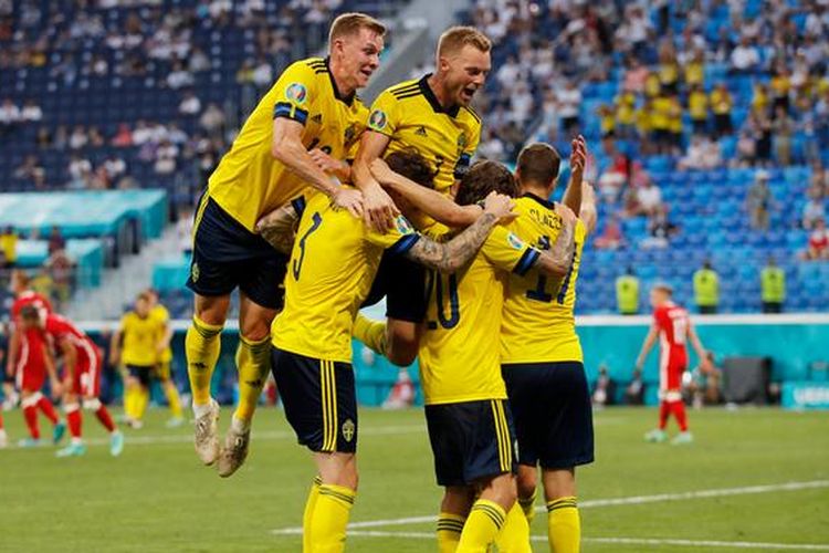 Stadion Saint Petersburg menjadi tempat pertandingan antara Swedia melawan Polandia pada 23 Juni 2021.