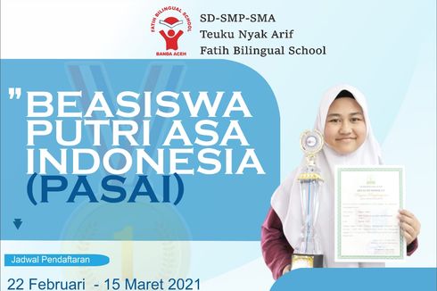 Beasiswa PASAI Aceh, Khusus Sekolah Asrama Putri Jenjang SMP dan SMA 