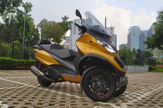 Skuter Roda 3 Piaggio MP3 500 HPE, Punya Gigi Mundur