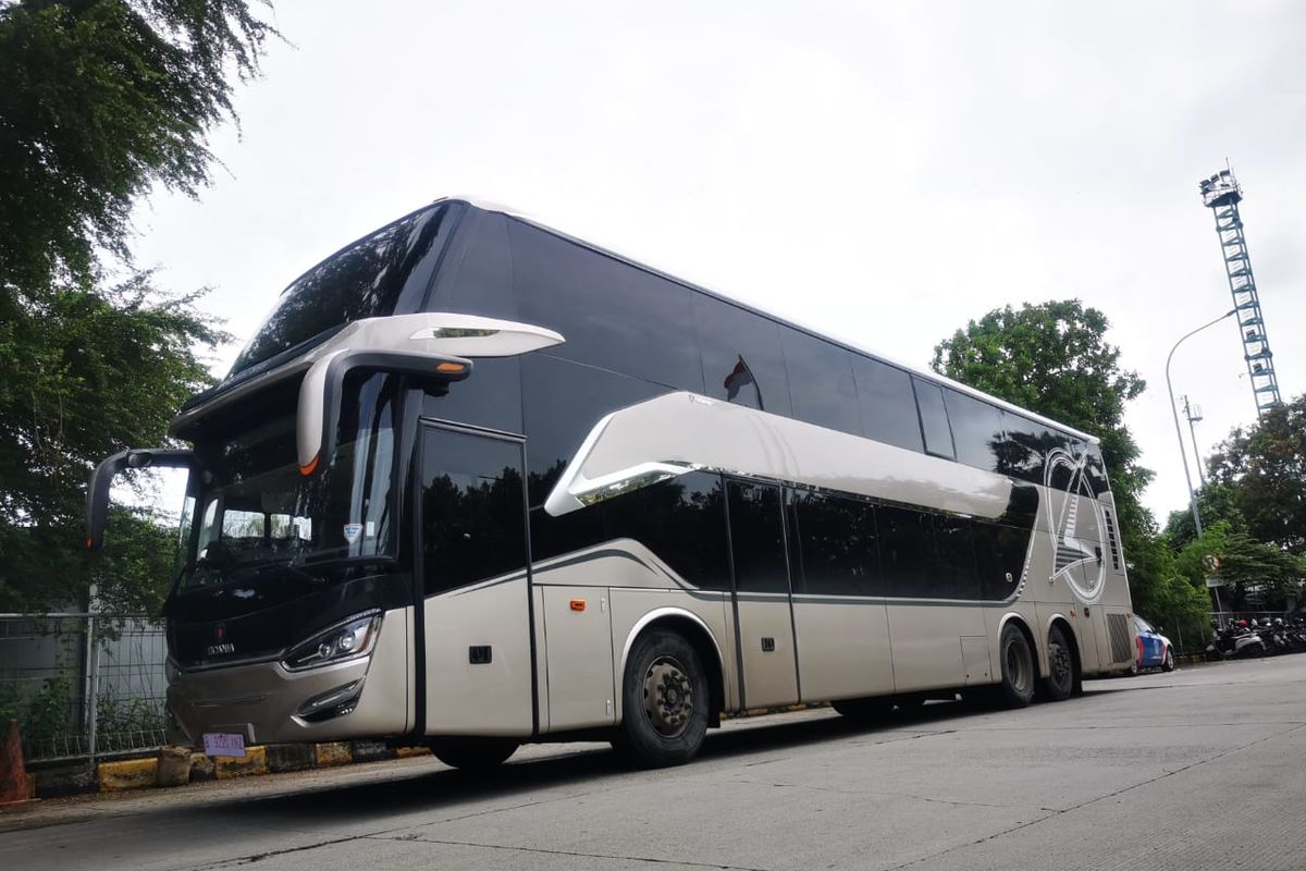 Bus tingkat yang akan diekpor ke Bangladesh