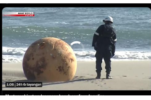 Misteri Bola Besi Besar yang Ditemukan di Pantai Jepang...