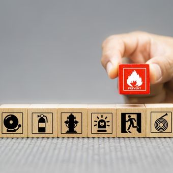 Ilustrasi asuransi kebakaran. 
