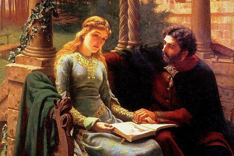 Kisah cinta Heloise dan Abelard. [Edmund Leighton Via Livescience.com]