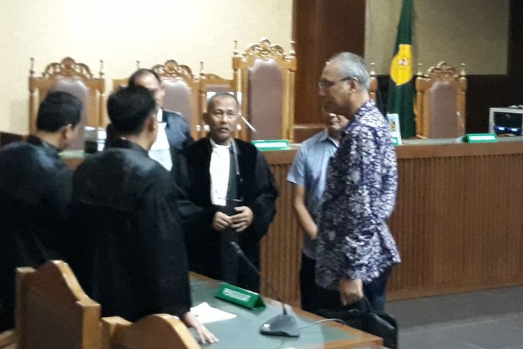 Dokter Bimanesh Sutarjo di Pengadilan Tindak Pidana Korupsi Jakarta, Kamis (8/3/2018).