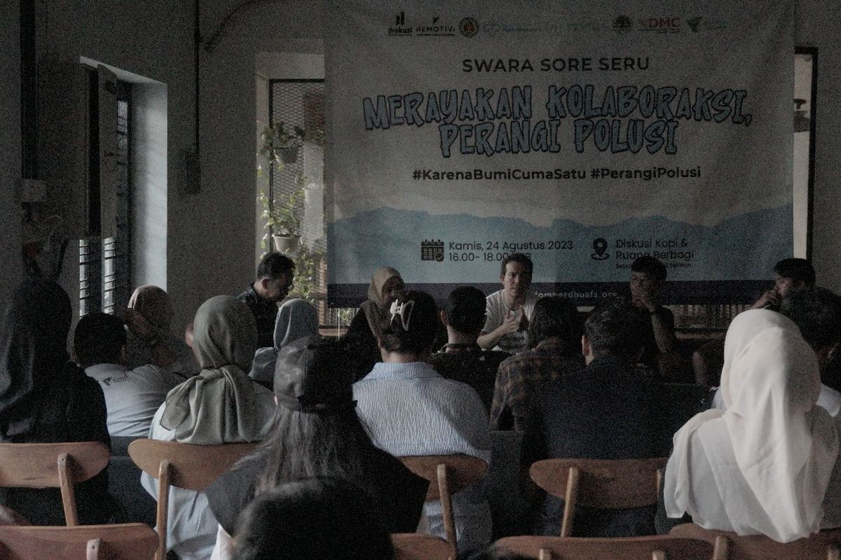 Bersama beberapa pihak, Dompet Dhuafa lakukan kolaboraksi untuk mengatasi polusi udara.