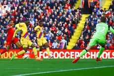 Hasil Liga Inggris, Dwigol Benteke Bikin Liverpool Takluk