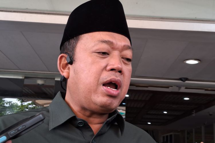 Anggota Komisi VI DPR Fraksi Golkar Nusron Wahid saat ditemui di Gedung DPR, Senayan, Jakarta, Rabu (14/6/2023). 