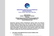 Rincian Formasi CPNS Kominfo 2024, Terbuka untuk D3 hingga S2