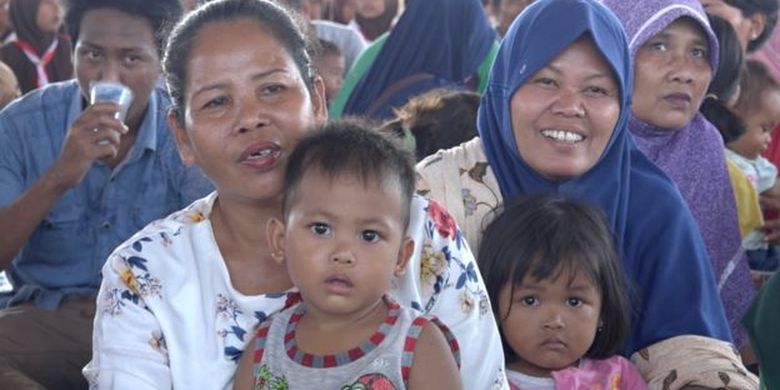 Acara sosialisasi dan edukasi tsunami di Kecamatan Labuan, Banten. 