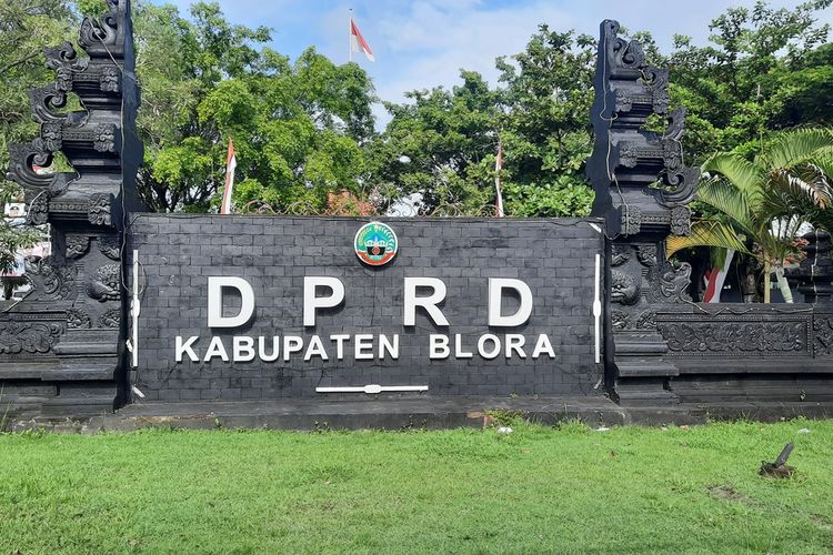 Kantor DPRD Kabupaten Blora yang terletak di Jalan Ahmad Yani Nomor 36 Blora, Rabu (28/12/2022)