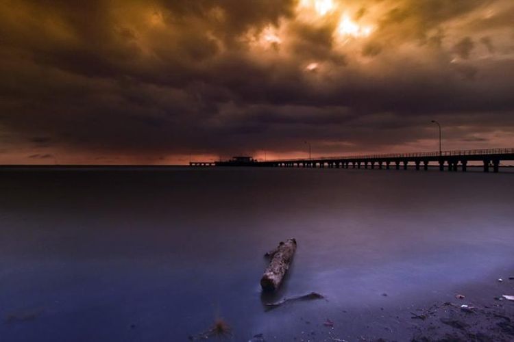 Pantai Barombong di Makassar, Sulawesi Selatan