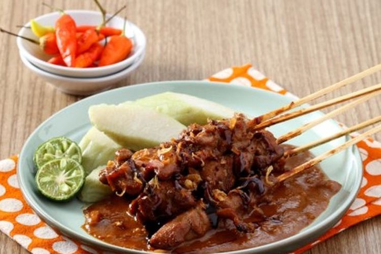 Ilustrasi sate ayam.