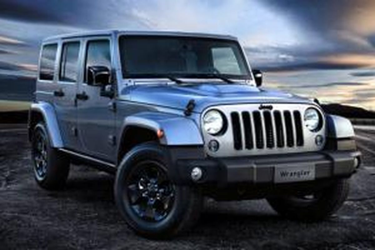 Jeep Wrangler Black Edition yang akan melakukan debut di Geneva Motor Show 2015.