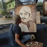 Buruh Pabrik di Demak Manfaatkan Limbah Cangkang Telur jadi Karya Lukis, Laku hingga Luar Negeri