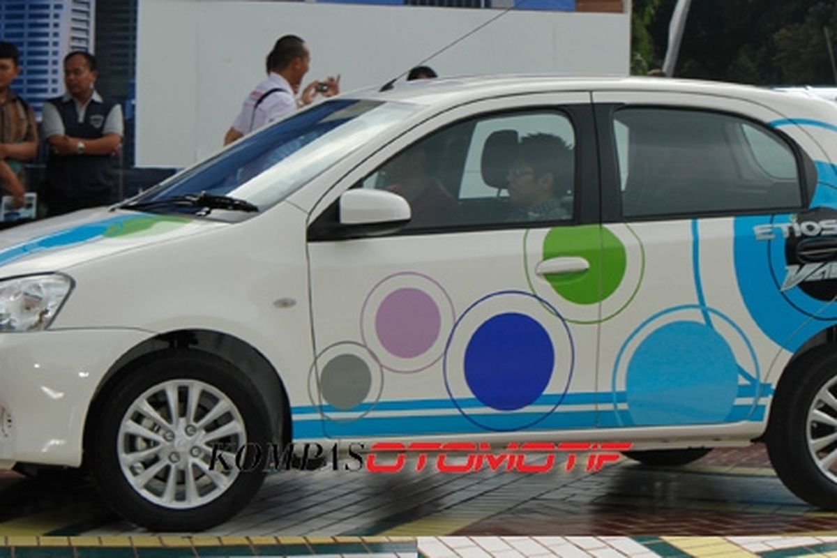 Etios Valco dengan eksterior bermotif lingkaran