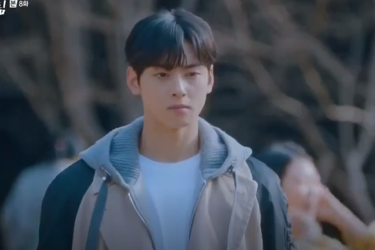 Cha Eun Woo dalam True Beauty Episode 8. 