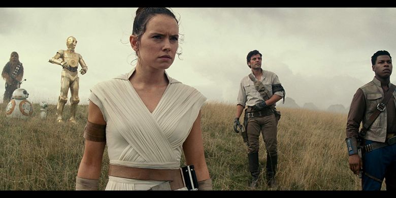 Daisy Ridley sebagai Rey dalam Star Wars: The Rise of Skywalker (2019)