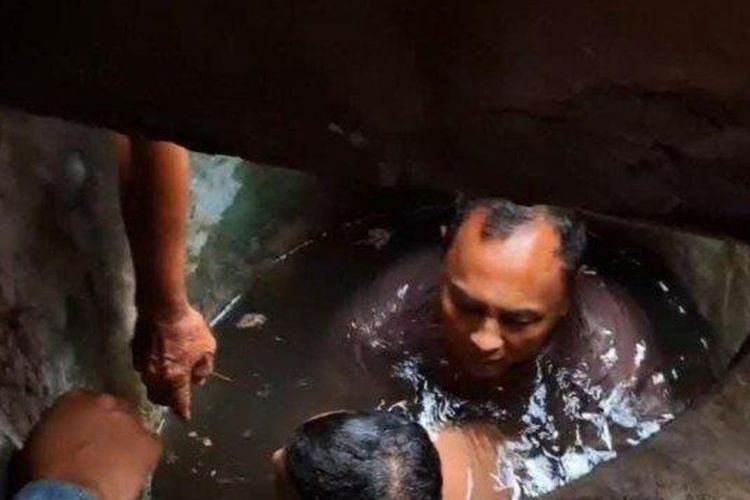 Aksi Heroik Ipda Purnomo, Masuk Sumur demi Selamatkan Pemuda yang Hendak Akhiri Hidup