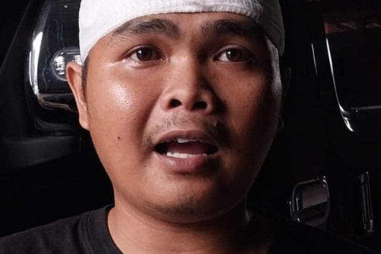 Salah satu korban pembacokan jambret di Malang, Kukuh Rizaldi (27) warga Desa Ngenep, Kecamatan Karangploso, Kabupaten Malang, Sabtu (25/2/2023).