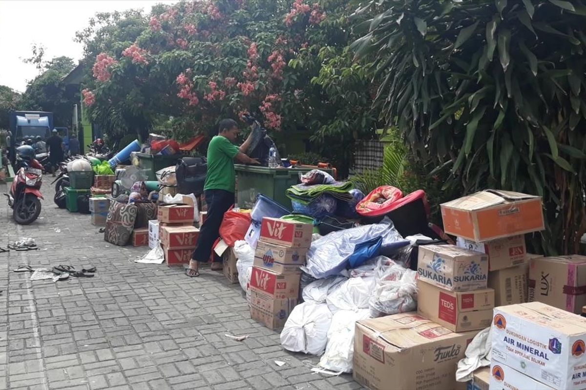 Korban Kebakaran Cipinang direlokasi ke Rusun Jatinegara Kaum, Jakarta Timur, Jumat (12/7/2019).