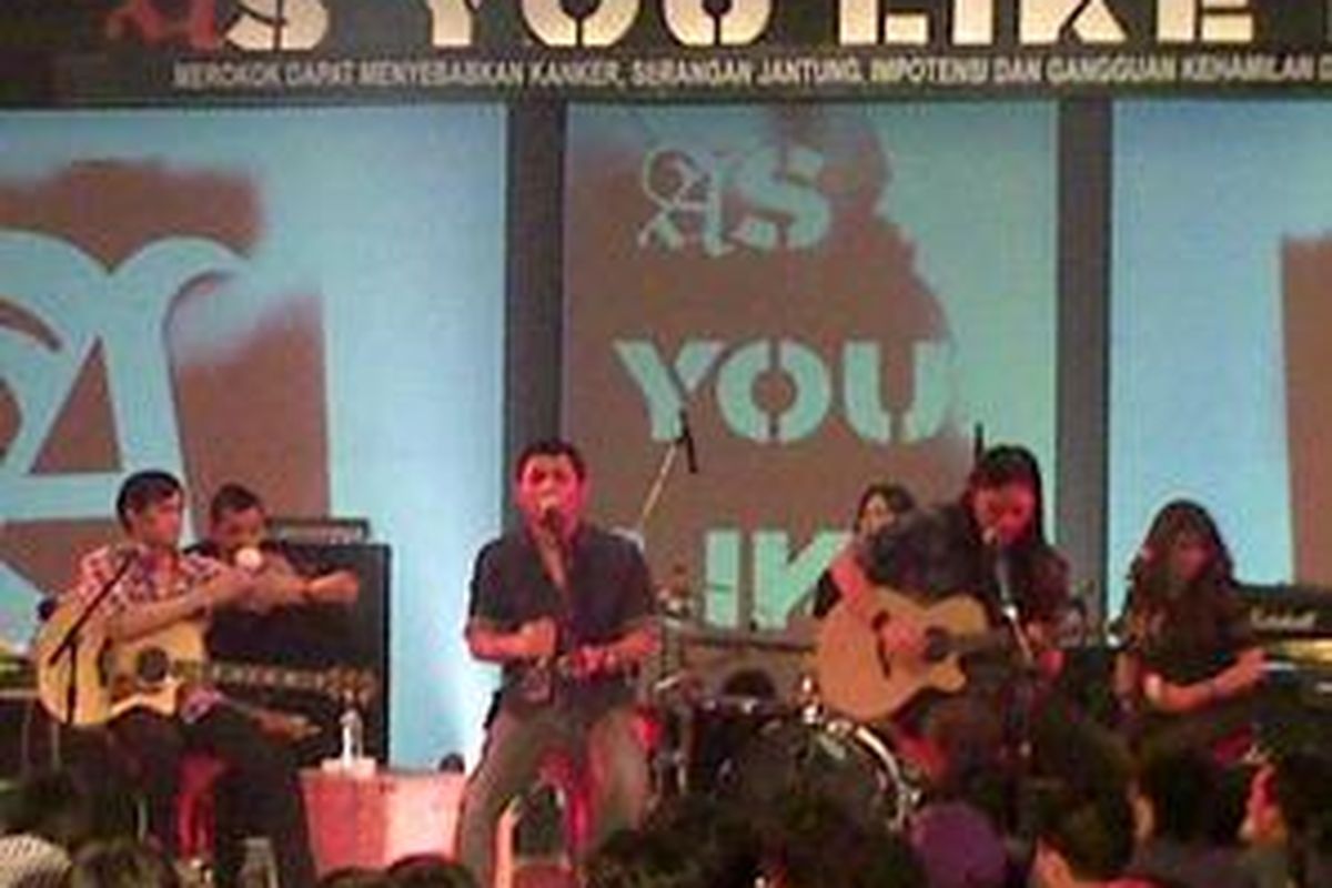 Andra and the Backbone dalam konser As You Like It di Palembang, 4 April 2010.