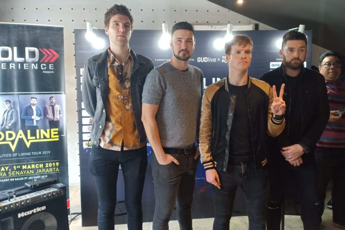 Kodaline saat menggelar jumpa pers di kawasan Kebayoran Baru, Jakarta Selatan, Kamis (28/2/2019).