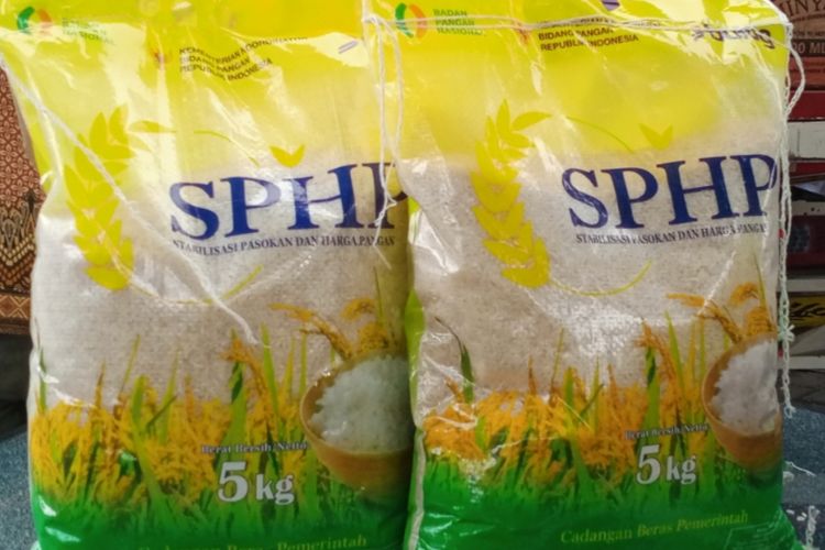 Ilustrasi beras SPHP. 