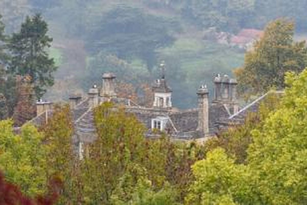 Amber House, rumah yang digadang-gadang akan menjadi Istana David Beckham yang baru di wilayah pedesaan Cotswold, Gloucestershire, Inggris. 