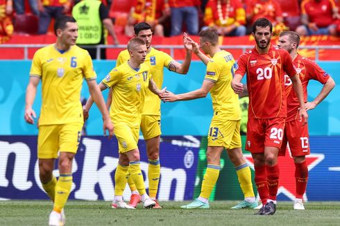 Hasil Euro 2020: Ukraina Perpanjang Napas Usai Tekuk Makedonia Utara