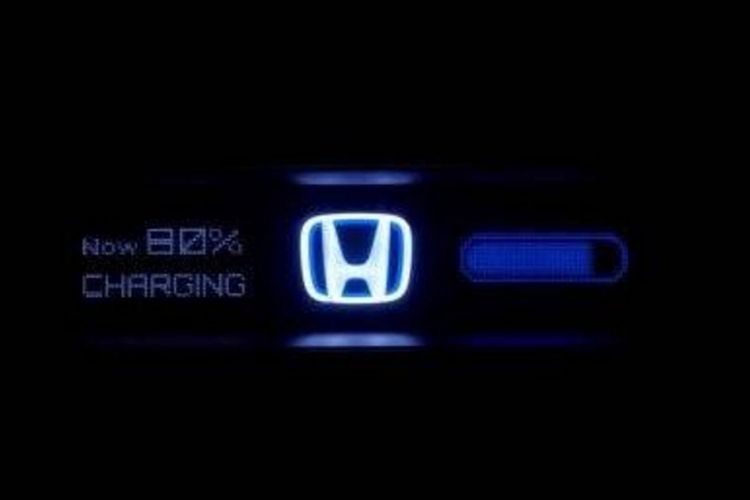 Teaser mobil listrik Honda yang akan diperkenalkan di Frankfurt Motor Show 2017.