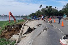 Jalan di Tepi Waduk Pluit Longsor, Penanganan Darurat Ditargetkan Selesai Dua Hari