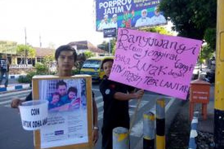 Aksi pengumpulan koin untuk anak HIV di Banyuwangi