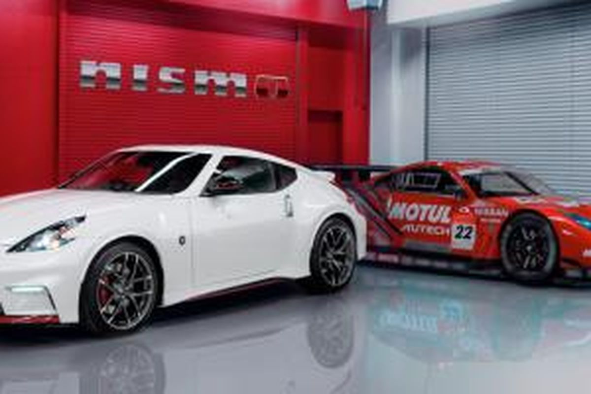 Tampilan eksterior Nissan 370Z Nismo terinspirasi dari mobil balap GT-R.