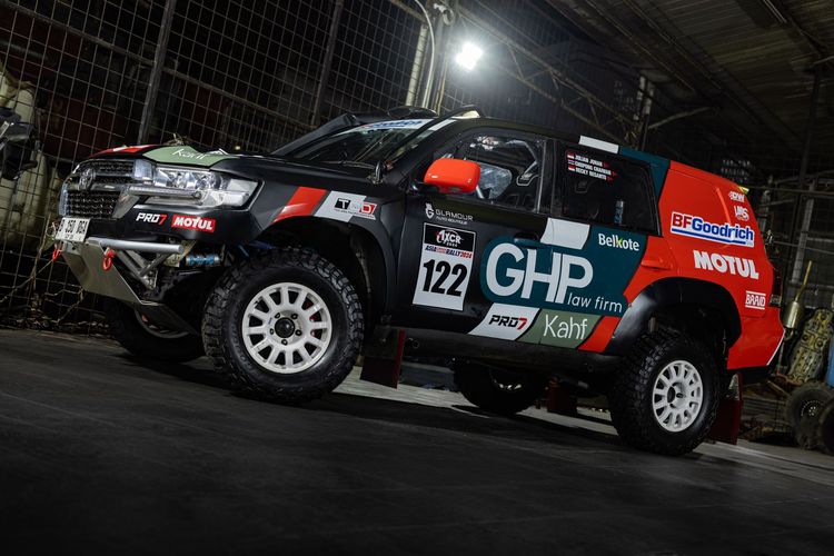 Toyota Land Cruiser 200 yang digunakan Julian Johan bersama Jejelogy GHP pada Asia Cross Country Rally (AXCR) 2024