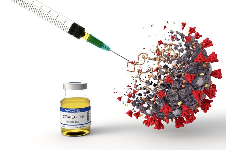 Ilustrasi vaksin corona