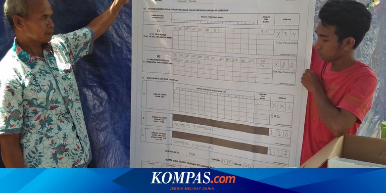 Formulir C1 Plano Habis, Rekap Hitung Suara Pemilu 2019 ...