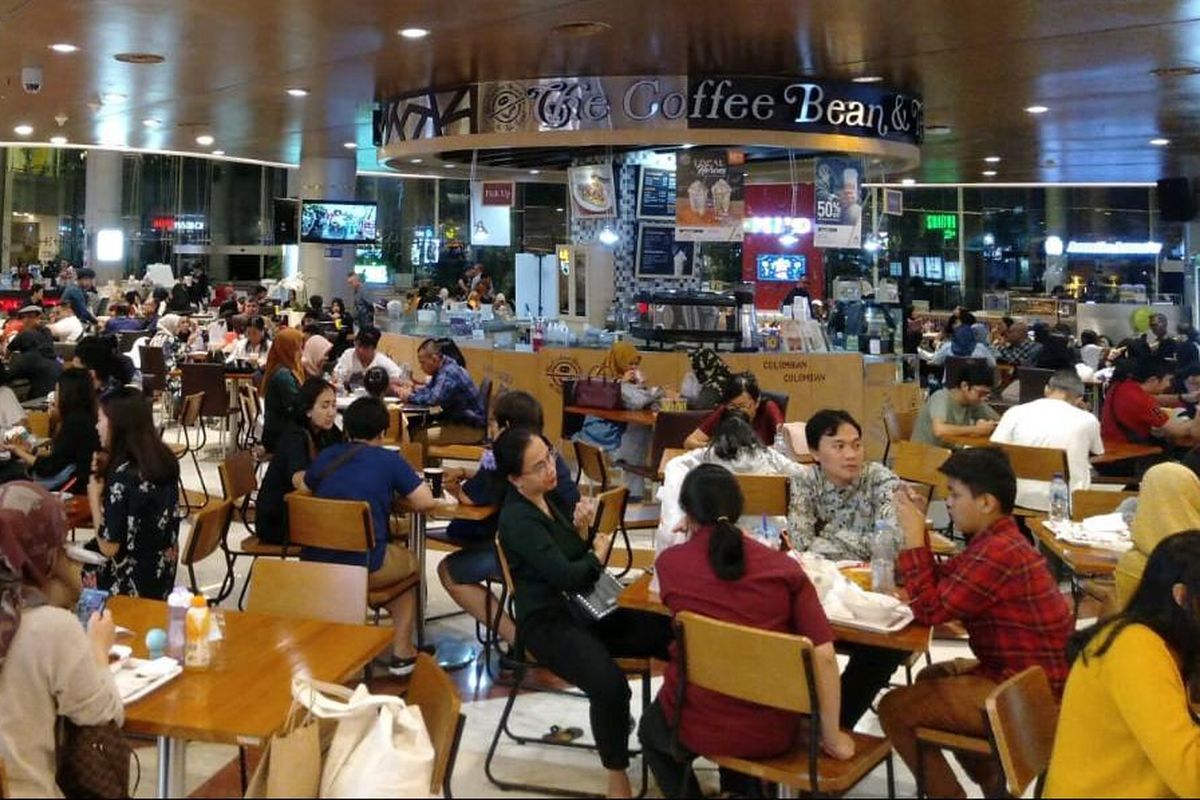 Situasi Pondok Indah Mall (PIM), Sabtu (7/3/2020) pukul 19.00 WIB.