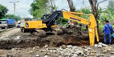 Kurangi Dampak Banjir di Jalan Wali Songo, BBPJN Jateng-DIY Ganti Saluran Drainase