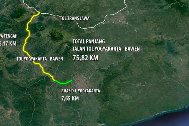Jalan tol Yogyakarta-Bawen sepanjang 75,82 kilometer ditargetkan rampung kuartal 4 2024.