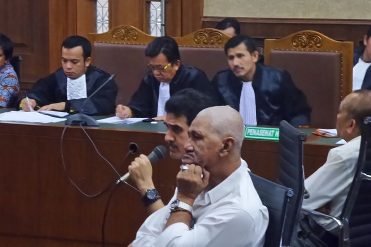 Abdul Kadir Alaydrus saat bersaksi di Pengadilan Tipikor Jakarta, Kamis (3/8/2017).