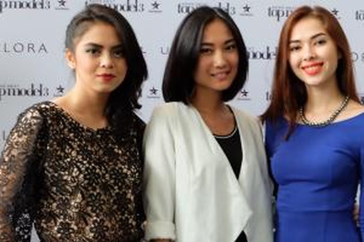 Inilah tiga wajah yang mewakili Indonesia ke ajang Asia's Next Top Model musim ke-3, (kiri ke kanan) , Rani Ramadhany, Ayu Gani dan Tahlia Raji.