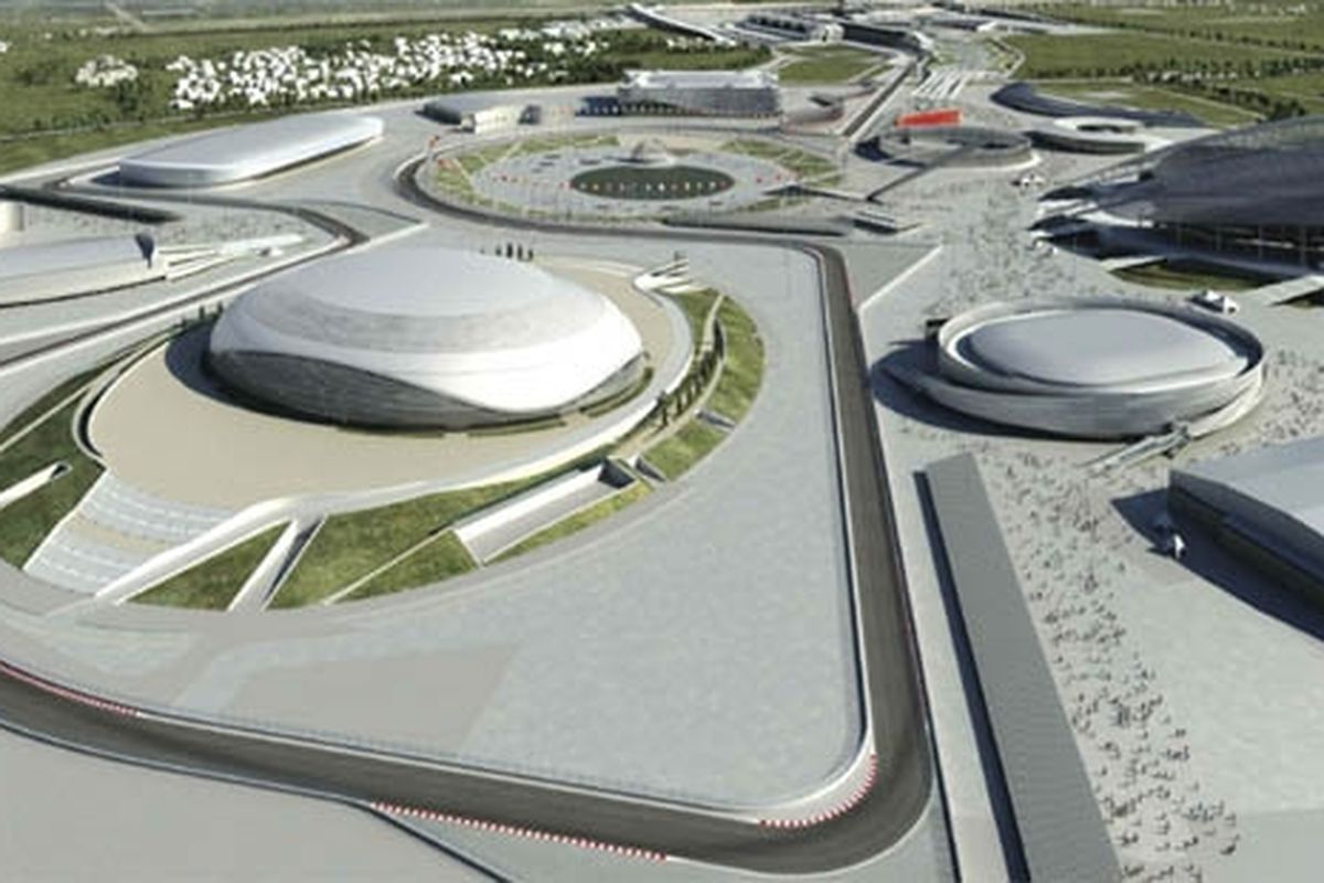Inilah komplek olahraga yang jadi satu dengan sirkuit kelas dunia, Sochi.
