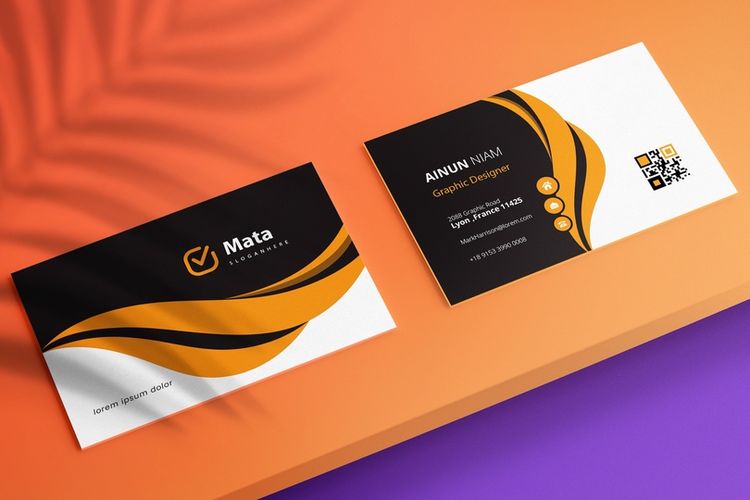 Ilustrasi kartu nama bisnis 