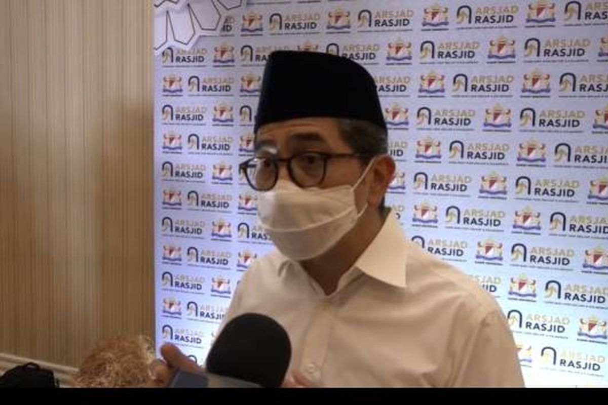 Arsjad Rasyid saat diwawancarai di Hotel Adimulia, Medan, Sumatera Utara, Jumat (30/4/2021).