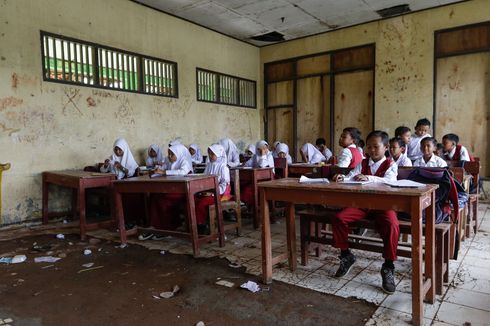 Semangat Murid SDN Samudrajaya 04 Pantang Padam meski Sekolah Bobrok