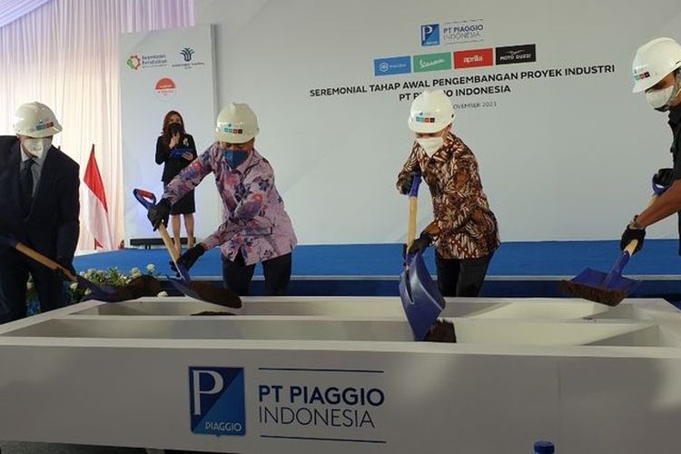 Seremonial Tahap Awal Pengembangan Proyek Industri PT Piaggio Indonesia