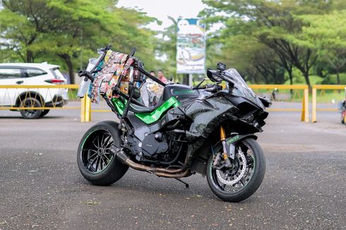  Kawasaki H2 Starling, Bawa Termos Jualan Kopi Saset