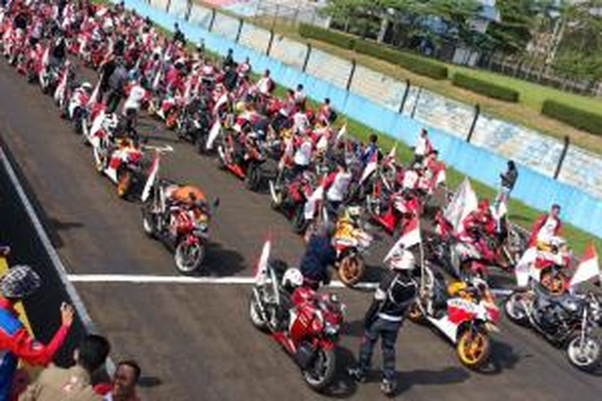 Jambore Nasional Honda CBR bertepatan dengan perayaan HUT ke-70 kemerdekaan RI.