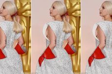Lady Gaga “Sembunyikan” Cincin Tunangan di Balik Sarung Tangan Merah