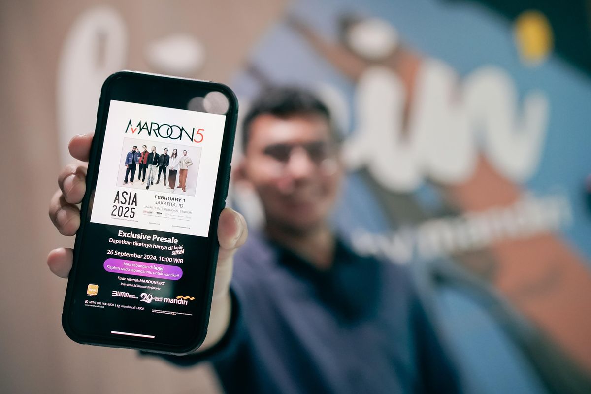 PT Bank Mandiri (Persero) Tbk kembali ditunjuk sebagai Official Banking Partner untuk konser Maroon 5 di Jakarta. 